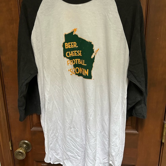 💜 CLEARANCE 2/5 MY STATE TREADS WI PJ Top. Size XXL. - Picture 2 of 6